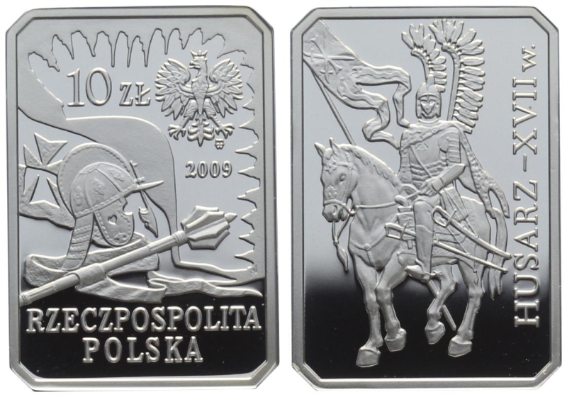 Polen 10 Zloty 2009 - Husarz XVII - aus PP